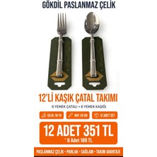 Gökdil Çatal Kaşık Takım 12 Adet