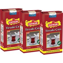 Çaykur Caykur Tıryakı Siyah Çay 1000 gr x 3 - 3 kg Özel Harman Kaliteli Dökme Çay Türkiye Menşeli