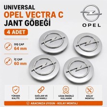 Universal Opel Vectra C Jant Göbeği 4 Adet Dış Çap 64 mm - Iç Çap 60 mm