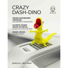 Alse 3D Üretim - Crazy Dash-Dino Araba Torpido Süsü & Esnek Gövde Figür