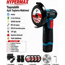 hypermax 76 mm Mini Spiral Taşlama Makinesi