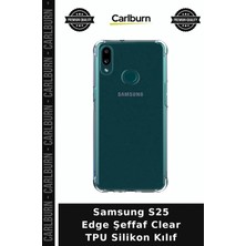 Carlburn Samsung S25 Edge Şeffaf Clear Tpu Silikon Kılıf Akıllı Telefon Mobil Kapak Cep Aksesuar