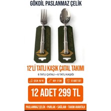 Gökdil Tatlı Çatal Kaşıgı 12 Adet