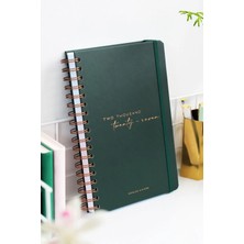 Matt Notebook 2027 Yılı Günlük Spiralli Ajanda 16X24 cm - 12 Aylık Two Thousand Twenty Seven