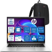 Hp Elitebook 840 G9 Intel Core I7-1255U 24GB Ddr5 1tb SSD Intel Iris Xe Graphics 14" Wuxga IPS Windows 11 Pro Taşınabilir Bilgisayar 9M431ATWP08 + Zettaçanta