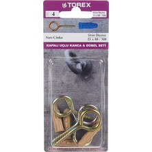 Torex 21*80 Kapalı Kanca + M8 Grapex Dübel