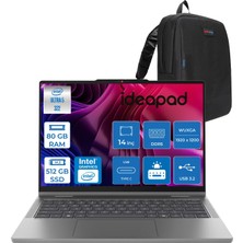 Lenovo Ideapad 5 2-In-1 14IPH11 Intel Core Ultra 5 322 80GB Ddr5 512GB SSD Intel Graphics 14" Wuxga OLED Dokunmatik Freedos Taşınabilir Bilgisayar 883UG004PTRF38 + Zettaçanta