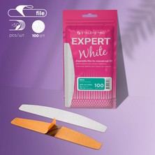 Staleks Expert Yarım Ay Yedek Törpü Beyaz 100 Grit 50 Adet