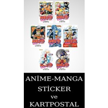 Gerekli Şeyler Yayıncılık Naruto 1-2-3-4-5-6-7 Manga Seti (7 Kitap) / Anime-Manga Sticker ve Kartpostal Hediyeli