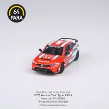 Mythriva Tr 1:64 Ölçek Diecast, 2023 Honda Civic Type R Fl5, Kırmızı Pace Car, PA-55586 PA-55586