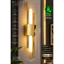 Mylüx Aydınlatma Kirpi Gold Pilli Aplik Tek Adet