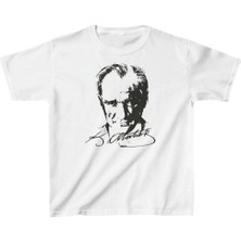 Marchè Bien Çocuk Unisex Baskılı T-Shirt - Beyaz