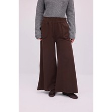 Touche Prive Beli Lastikli Cepli Gabardin Pantolon