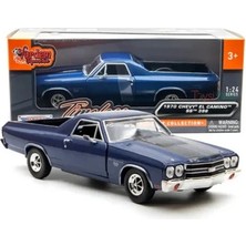 Motormax 1970 Chevy El Camino Ss 396 1:24 Diecast Model Araba Mavi