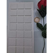 Bengi Ankara Mobilya Keçe 90739 Hrd 4 Paket 30MM Beyaz Masa Sandalye Koltuk Baza Ayak Çizdirmez Yapışkanlı