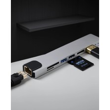 Type C Hub USB Hdmı Ethernet Kart Okuyucu