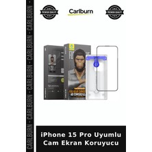 Carlburn iPhone 15 Pro Uyumlu Cam Ekran Koruyucu Mobil Aksesuar Akıllı Telefon Ön Koruma