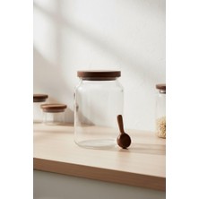 Şanal Mien Akasya Mega Cam Bakliyat Kavanozu Saklama Kavanozu 4000ML