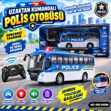 NW NessiWorld 666-690NA Uzaktan Kumandalı Oyuncak Polis Otobüsü