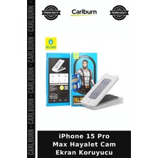 Carlburn iPhone 15 Pro Max Hayalet Cam Ekran Koruyucu Telefon Dokunmatik Cep