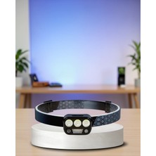LED Kafa Lambası 300 Lümen Sensörlü USB Şarjlı