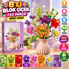 NW NessiWorld BIG0V091 8'li Blok Çiçek 733 Parça Mini