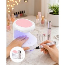 Tırnak Matkabı ve LED Oje Kurutucu 2'li Set Uczztırnakkurutmatörpü3