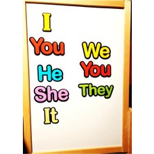 Okuling Personal Pronouns - Şahıs Zamirleri Manyetik Ingilizce Kelime Kartları