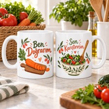 Ulu Pazarlama Mutfak Ritmi 2'li Porselen Kupa Seti - Model 452