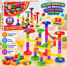 NW NessiWorld 8009 Blok Oyunu 58 Parça Eğitici Oyuncak Borular