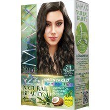 Prime Natural Beauty Amonyaksız Set Saç Boyası 7.11 Yoğun Küllü Kumral