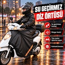 World Star Su Geçirmez Motosiklet Diz Örtüsü Rüzgar Geçirmez, Kışlık, Katmanlı Koruyucu Scooter ve Motorcu Bacak Örtüsü
