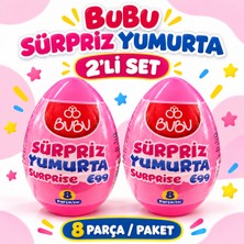 Bubu Sürpriz Yumurta 2’li Set Pembe Prenses Temalı Oyuncaklı Sürpriz Yumurta Çocuk Hediyesi