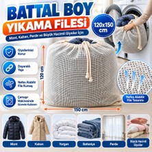 NW NessiWorld Battal Boy 120X150 cm Mont ve Perde Yıkama Filesi–extra Büyük, Dayanıklı, Nefes Alabilir Çamaşır Koruma Torbası