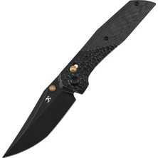 Kansept Deadite | Alüminyum + Fitilli Karbon Fiber Sap | 154CM Çelik Çakı | T1081V4
