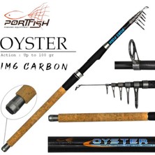 Port Fish Portfish Oyster Teleskopik Carbon Kamış 300CM 100G