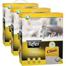 Prime Reflex Klinik (Özel Formüllü Tanecikler) Topaklanan Kedi Kumu 10 Lt (3 Paketi)