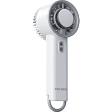 Ven-Dens VD-FAN001 USB Şarjlı Taşınabilir Mini Vantilatör, 3 Kademeli Hız, Kablosuz Kullanım, Beyaz