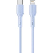 Ven-Dens VD-DC23CL 30 W Pd Type-C To Lightning Hızlı Şarj ve Veri Kablosu, 1 Metre, Esnek Tpe Kaplama, Mavi