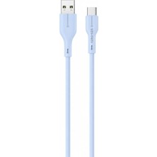 Ven-Dens VD-DC23C USB Type-C Şarj ve Veri Aktarım Kablosu 1 Metre 5V 3A Esnek Tpe Kaplama Usb-C Girişli Cihazlarla Uyumlu