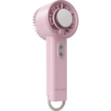 Ven-Dens VD-FAN001 USB Şarjlı Taşınabilir Mini Vantilatör, 3 Kademeli Hız, Kablosuz Kullanım, Pembe
