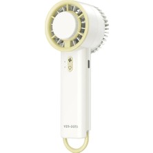 Ven-Dens VD-FAN003 800 Mah USB Şarjlı Mini El Vantilatörü, 3 Kademeli Hız, Taşınabilir Tasarım, Beyaz