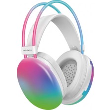 Ven-Dens VD-HP013 Bluetooth 5.3 Kablosuz Oyuncu Kulaklığı, 40 mm Sürücü, 400 Mah Batarya, Beyaz