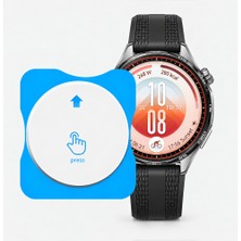 Sneezy Huawei Watch Gt7 46MM Uyumlu Kolay Takılabilir Takma Aparatlı Temperli Cam Ekran Koruyucu
