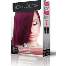 Sea Color Saç Boyası 4/65 Şarap Kızılı