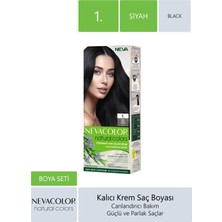 Natural Kalıcı Saç Boyası Seti 1 Siyah