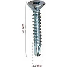 Torex Dın 7504P 3,9*38 Yhb Matkap Uçlu Vida