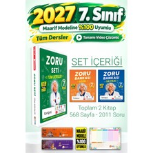 Tonguç Akademi 7. Sınıf Maarif Modeli Zoru Bankası Seti Tüm Dersler Sözel Sayısal 2 Kitap Planlayıcı Hediyeli