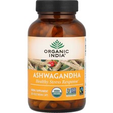 Organic India , Asvaganda , 180 Vegetarian Caps (400 Mg Per Capsule)