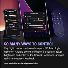 Key Light Yayın&stüdyo Işığı, 2800 Lümen, Ayarlanabilir Sıcaklık ve Parlaklık Seviyesi (10GAK9901)